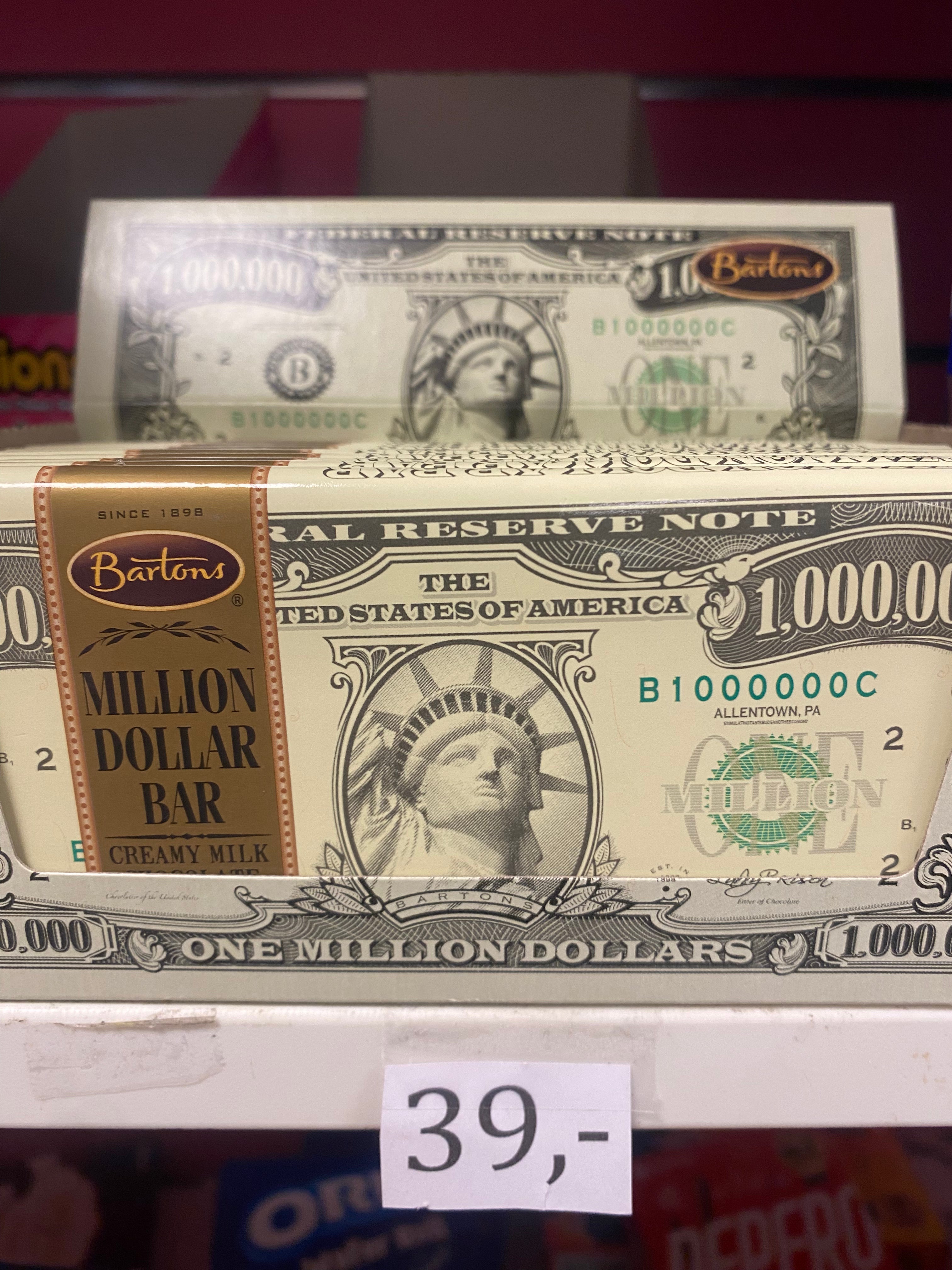 Dollar sjokolade plate