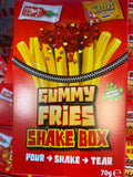 Gummy pommes frites med sur saus
