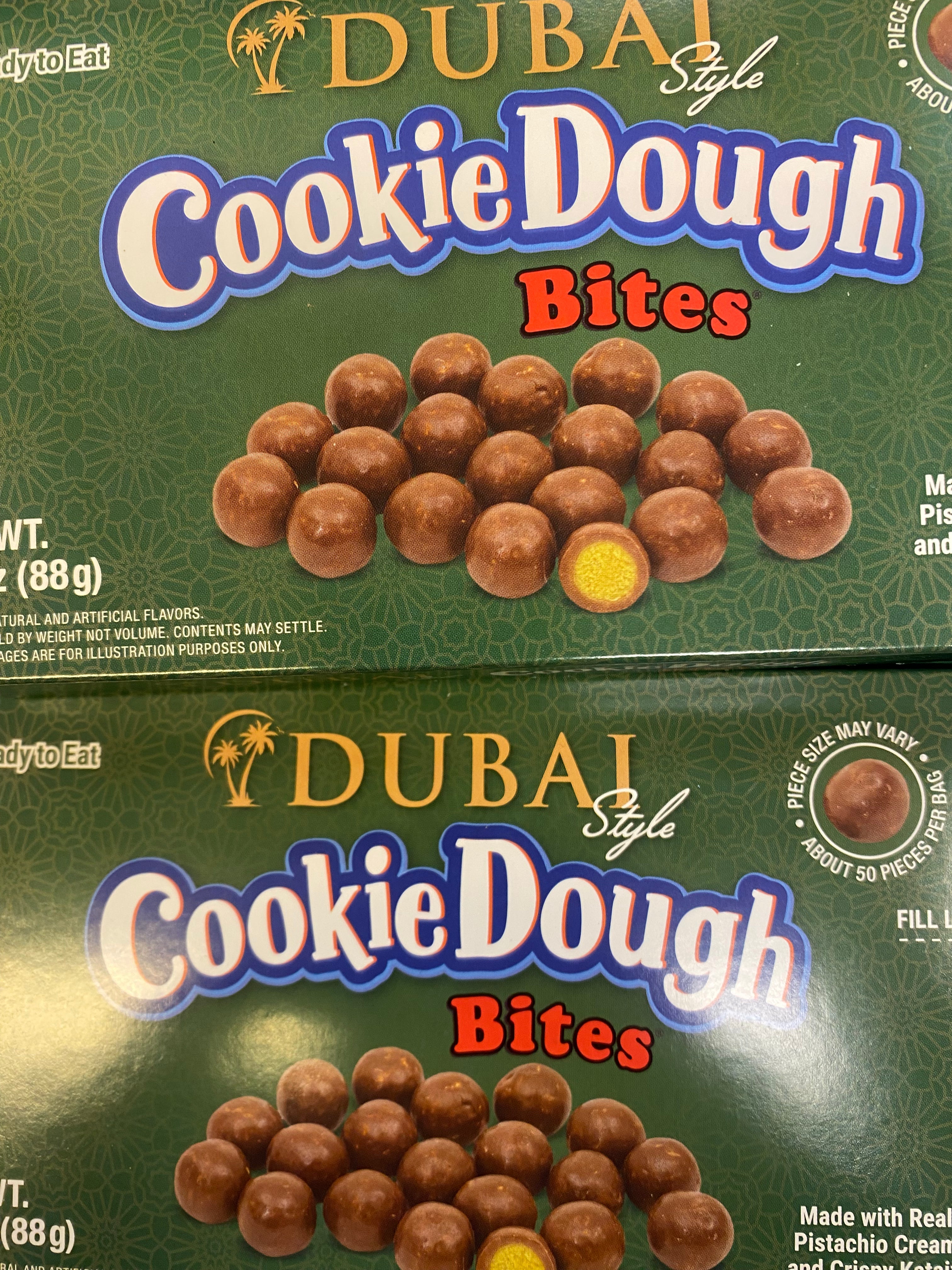 Cookie dough bites Dubai