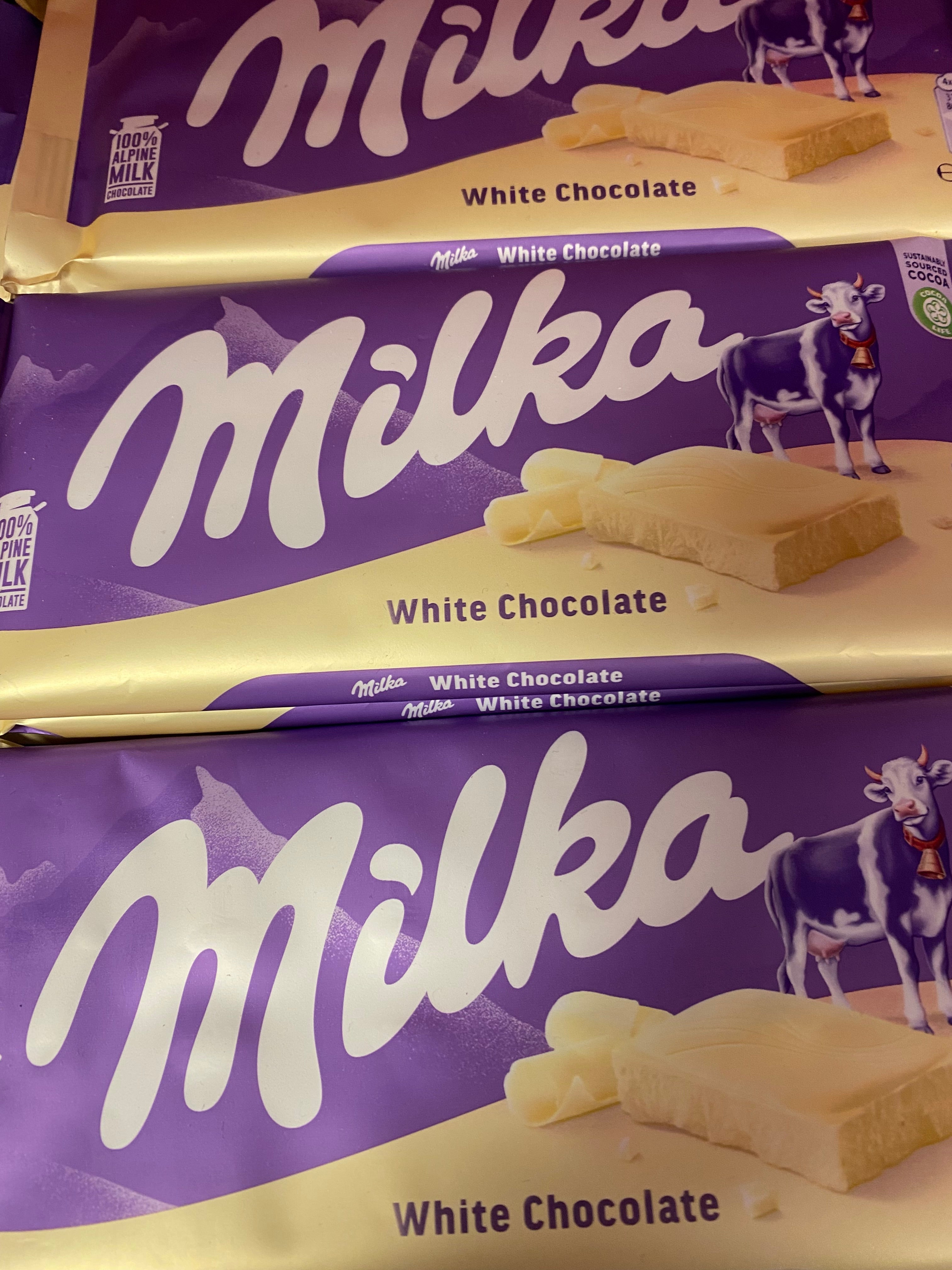 Milka hvit sjokolade